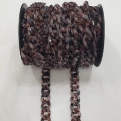 שרשרת אקריל מנומר סגול