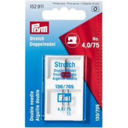 מחט סטראץ' כפולה 75, 4 מ"מ  למכונה ביתית של PRYM
