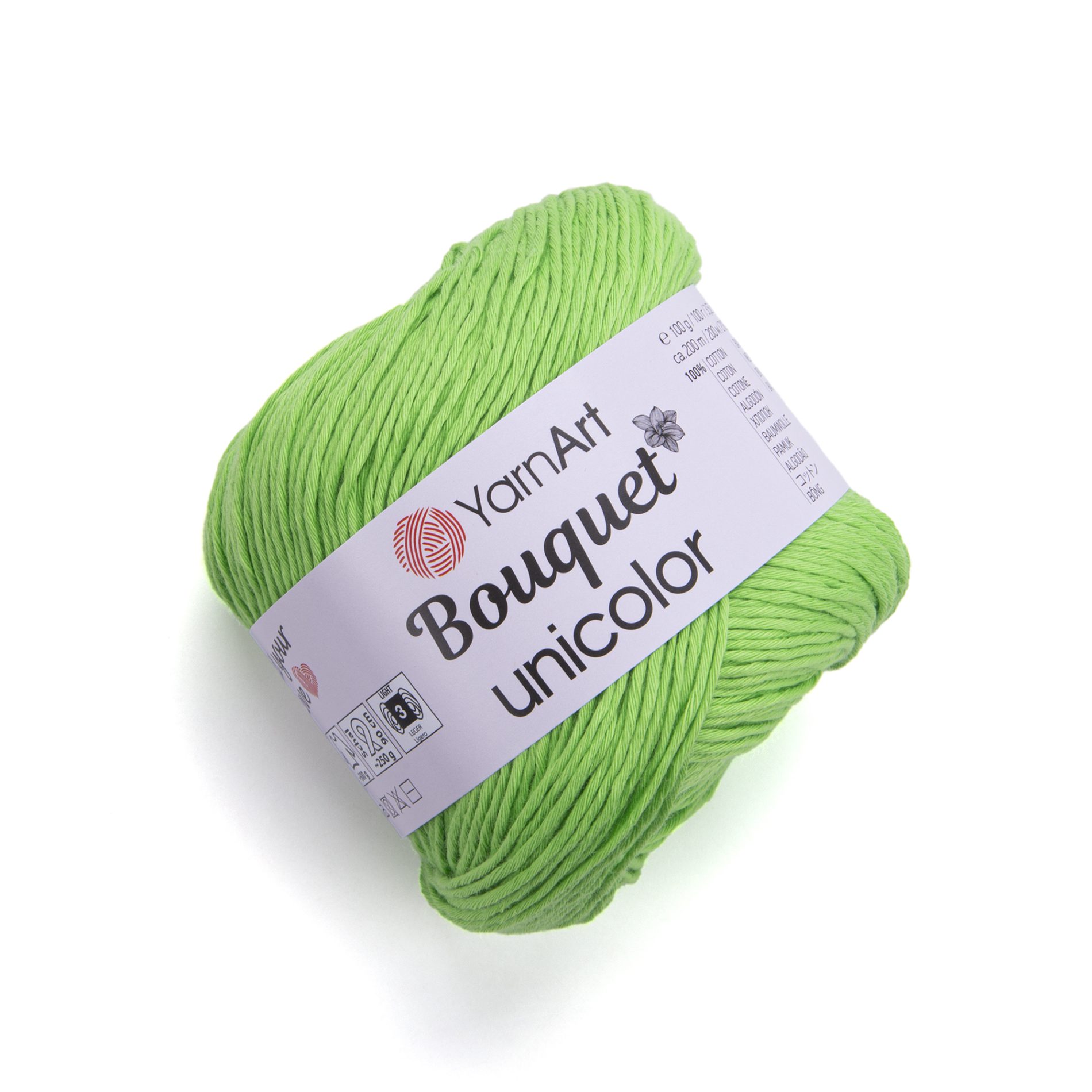 חוט כותנה לסריגה בוקט יוניקולור - BOUQUET UNICOLOR