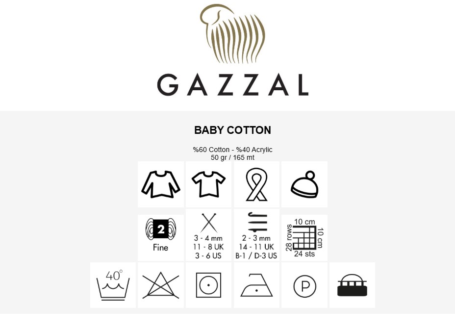 בייבי כותון גאזל - GAZZAL BABY COTTON – תמונה 2